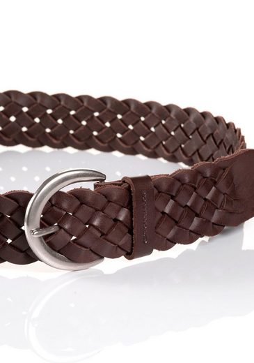 TOM TAILOR Ledergürtel TTLISA 4 cm breiter Damengürtel, Flechtledergürtel, modisches Must-Have mehr Tägliche Deals