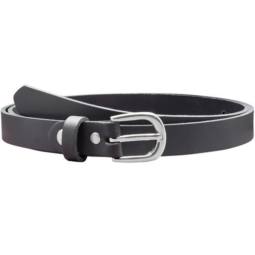 COLOGNEBELT Ledergürtel A8-SL Ledergürtel in Rot - 2 cm Breit - mit silberner abgerundeter Gürtelschließe - modern, leger, klassisch mehr Wochenangebot