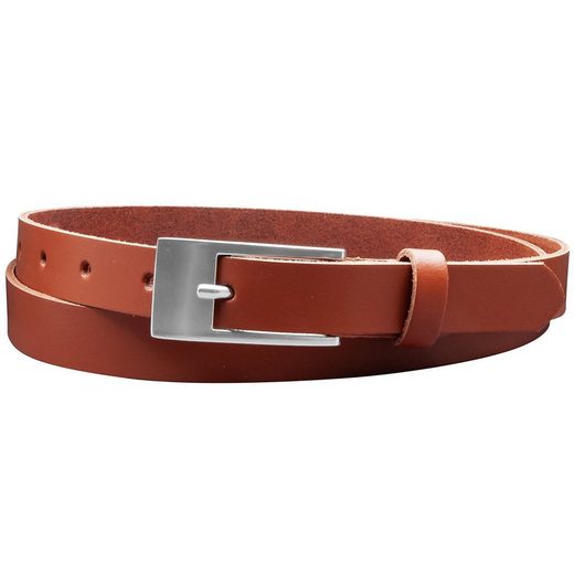 COLOGNEBELT Ledergürtel A4-SL 2 cm breiter Gürtel echt Leder in Cognac mit stilvoller Gürtelschließe, leger und modern mehr Letzter Tag