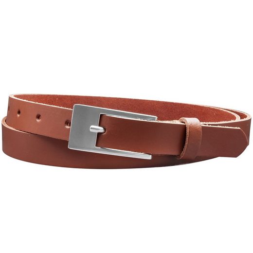 COLOGNEBELT Ledergürtel A4-SL 2 cm breiter Gürtel echt Leder in Cognac mit stilvoller Gürtelschließe, leger und modern mehr Letzter Tag