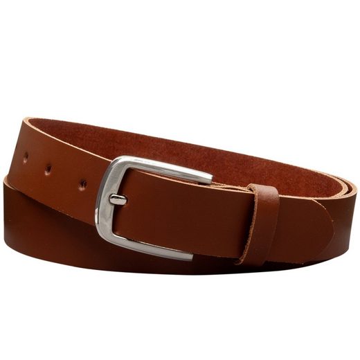 COLOGNEBELT Ledergürtel C15-SL Schlicht dennoch modern mit Dornschließe, MADE IN GERMANY mehr Black Friday Preise