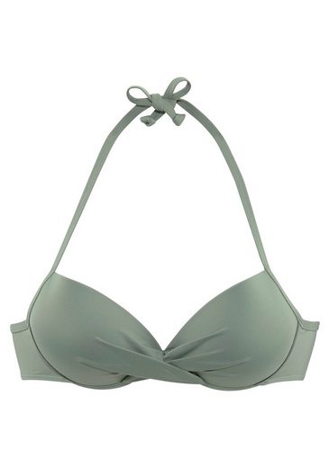 S.OLIVER Push-Up-Bikini-Top Spain in Wickeloptik mehr Fabrikverkauf
