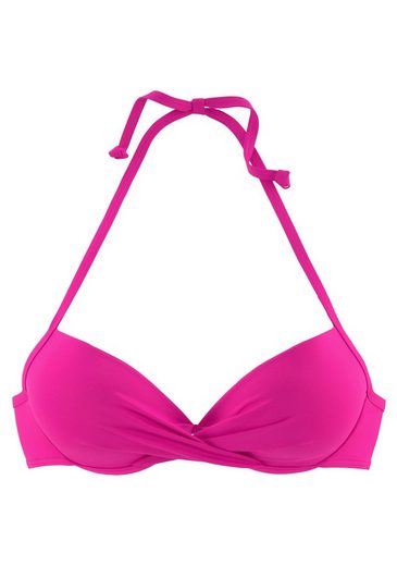 S.OLIVER Push-Up-Bikini-Top Spain in Wickeloptik mehr Fabrikverkauf