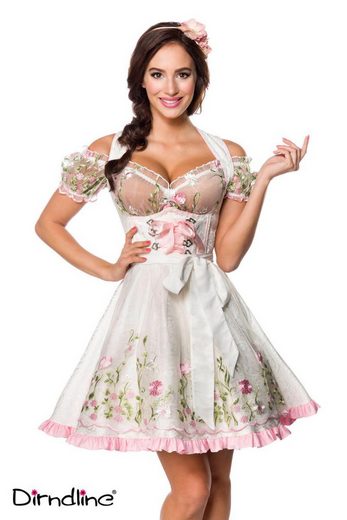 DIRNDLINE Dirndl Dirndl Kleid Tracht Wiesn Wasn Oktoberfest Trachtenkleid Outfit 3-tlg mehr Sonderangebot der Fabrik