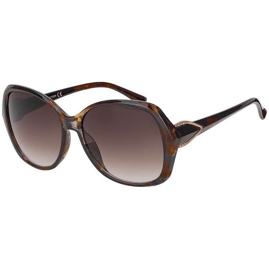 BEZLIT EYEWEAR Pilotenbrille Rundglas Designer Damen Sonnenbrille (1-St) mit schwarz, braun und violetten Linsen mehr 50% Rabatt mit kostenlosem Versand