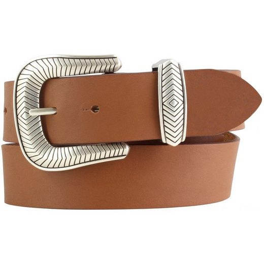 BELTINGER Ledergürtel Designer-Gürtel aus Vollrindleder mit Metall-Schlaufe 4 cm - Jeans-Gür 1-St mehr Großer Ausverkauf