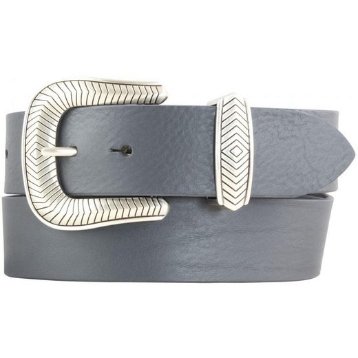 BELTINGER Ledergürtel Designer-Gürtel aus Vollrindleder mit Metall-Schlaufe 4 cm - Jeans-Gür 1-St mehr Flash Sale