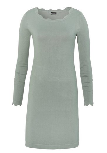 LAURA SCOTT Strickkleid mit femininer Wellenkante - NEUE FARBEN mehr 50% Rabatt mit kostenlosem Versand