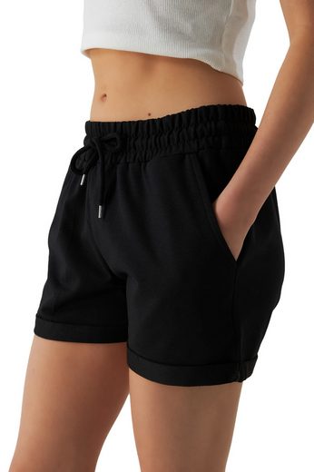 SMITH & SOLO Sweatshorts Kurze Hose Damen Shorts (1-tlg) Lycra, Baumwolle, umschlagene Beinsaum mehr Im Verkauf