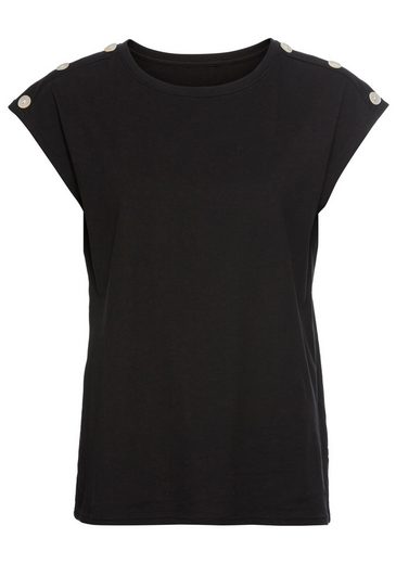 LAURA SCOTT T-Shirt mit Zierknöpfen - NEUE KOLLEKTION mehr zollfrei