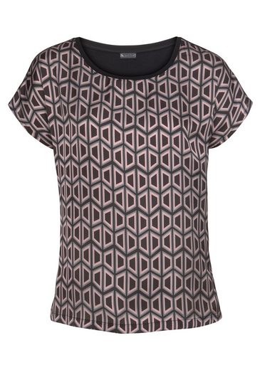 LAURA SCOTT Shirtbluse aus glänzendem Satin mehr Fabrik Onlineshop