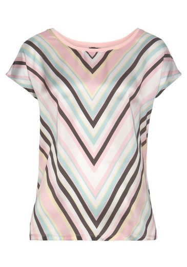 LAURA SCOTT Shirtbluse aus glänzendem Satin mehr Fabrikpreis