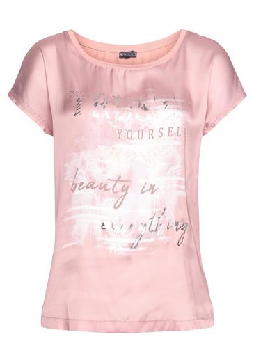 LAURA SCOTT Shirtbluse aus Satin mit dezentem Aufdruck mehr Online Shopping