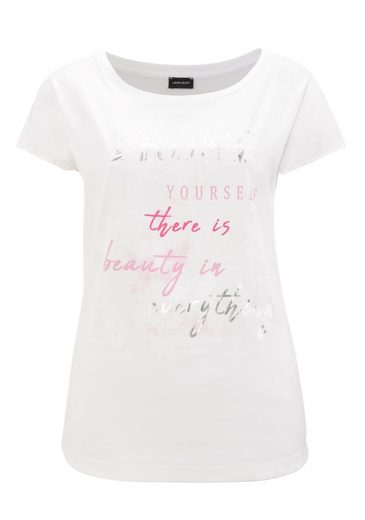 LAURA SCOTT Shirtbluse aus Satin mit dezentem Aufdruck mehr Online Shopping