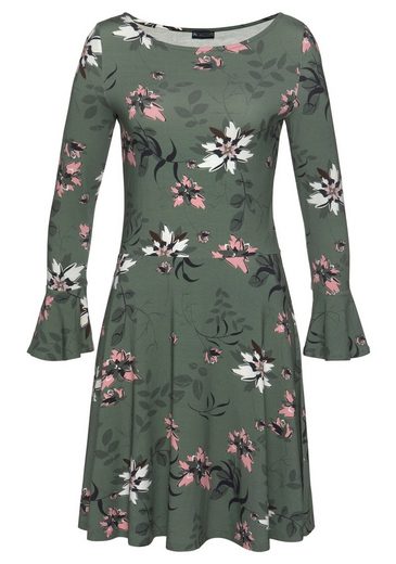 LAURA SCOTT Jerseykleid mit Volant am Ärmel mehr Heißer Verkauf