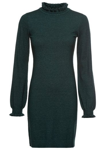 LAURA SCOTT Strickkleid mit femininem Rüschenkragen - NEUE KOLLEKTION mehr Exklusive Angebote