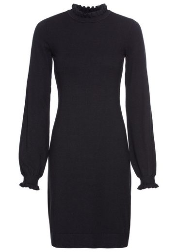 LAURA SCOTT Strickkleid mit femininem Rüschenkragen - NEUE KOLLEKTION mehr Exklusive Angebote