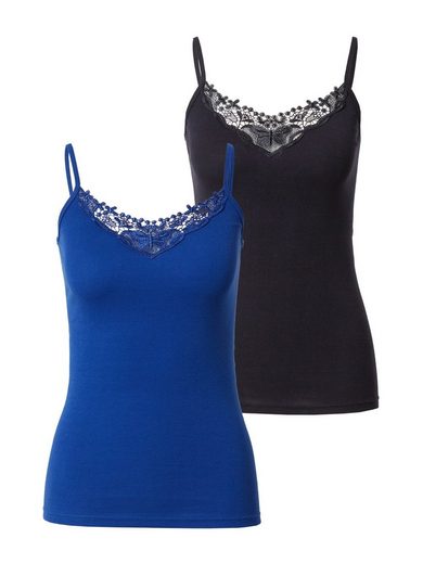 ONLY Spitzentop ONLKIRA LACE SINGLET 2PACK NOOS 2er-Pack mehr Große Rabatte