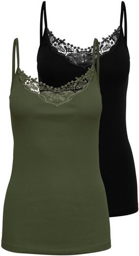 ONLY Spitzentop ONLKIRA LACE SINGLET 2PACK NOOS 2er-Pack mehr Neuheiten