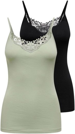 ONLY Spitzentop ONLKIRA LACE SINGLET 2PACK NOOS 2er-Pack mehr Bestseller