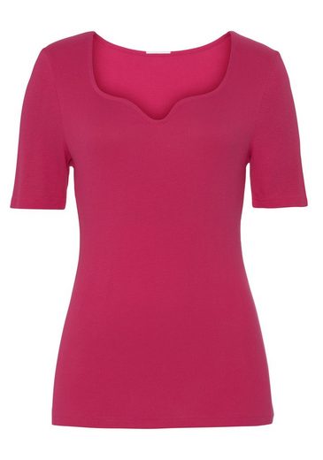 VIVANCE T-Shirt (1-tlg) mit herzförmigen Dekolleté mehr Saisonale Angebote