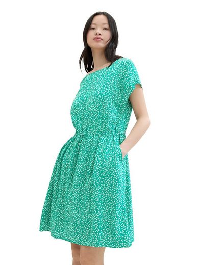 TOM TAILOR DENIM Druckkleid im Midi-Look und mit Eingrifftaschen mehr 50% Rabatt mit kostenlosem Versand