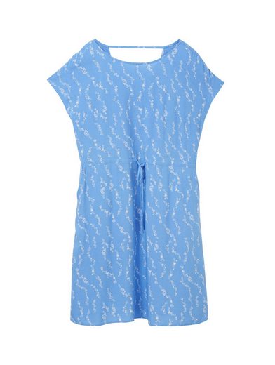 TOM TAILOR DENIM Druckkleid im Midi-Look und mit Eingrifftaschen mehr 50% Rabatt mit kostenlosem Versand