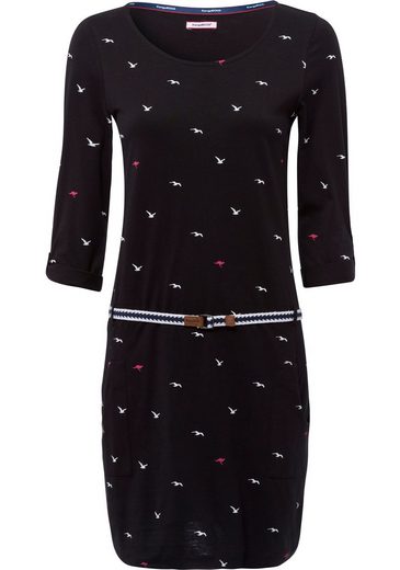 KANGAROOS Jerseykleid (Set, mit abnehmbarem Gürtel) im sommerlichen Print mehr Outlet