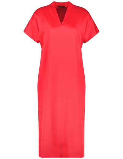 TAIFUN Minikleid Fließendes Midikleid mit V-Ausschnitt mehr Zeitlich begrenztes Angebot