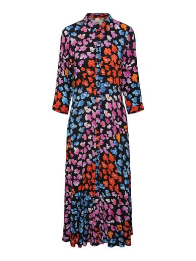 Y.A.S Hemdblusenkleid YASSAVANNA LONG SHIRT DRESS mit 3/4 Ärmel mehr Saisonale Angebote