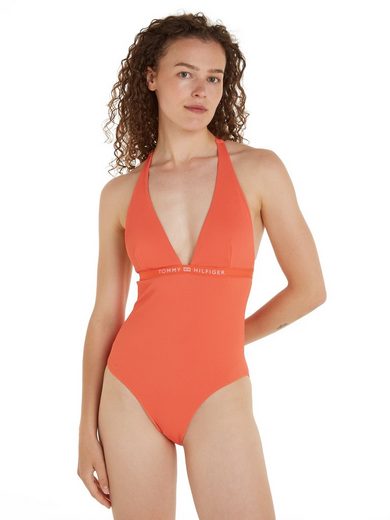TOMMY HILFIGER SWIMWEAR Badeanzug HALTER ONE PIECE RP (EXT SIZES) in großen Größen mehr Begrenzte Freigabe