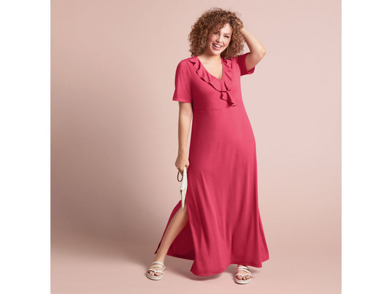 esmara® Damen Maxikleid mit langen Seitenschlitzen Online Shopping