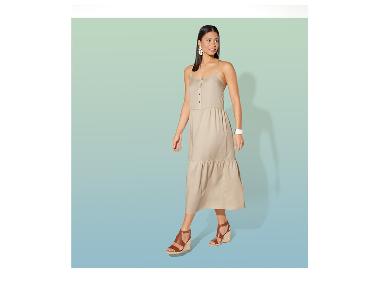 esmara® Damen Midikleid, mit Knopfleiste Vatertagsangebot