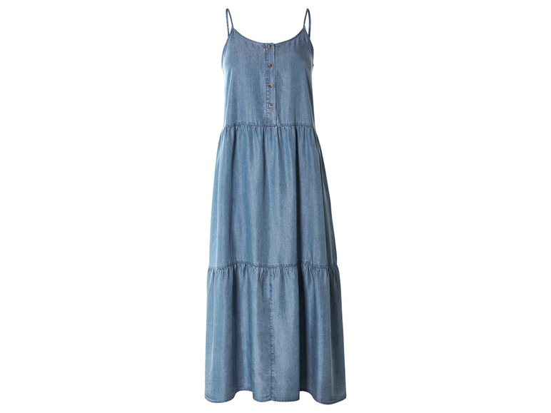 esmara® Damen Midikleid, mit Knopfleiste Vatertagsangebot