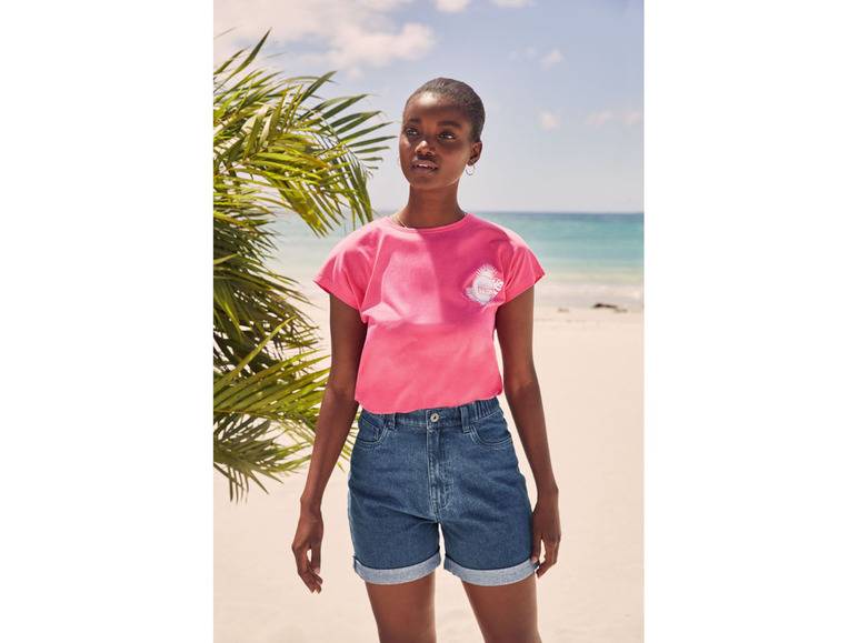 esmara® Damen Jeansshorts, mit Krempeloptik am Beinabschluss VIP-Rabatte