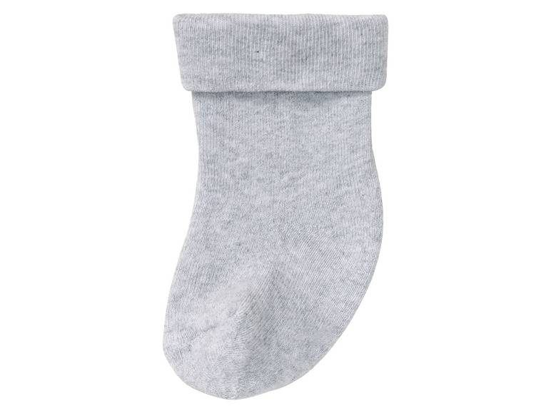 lupilu® Baby Thermo-Socken, 5 Paar, mit hohem Baumwollanteil, weiß/grau Kostenlose Rückgabe