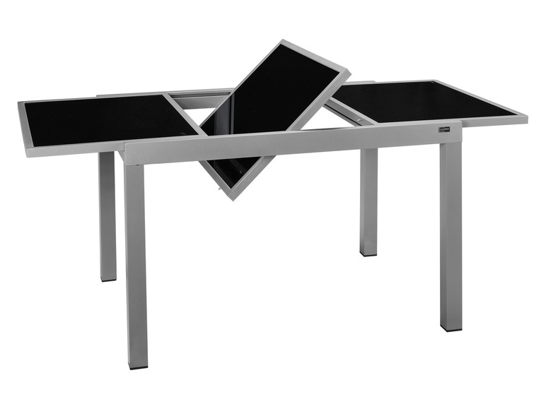LIVARNO home Alu-Gartentisch »Houston«, ausziehbar, grau 2025