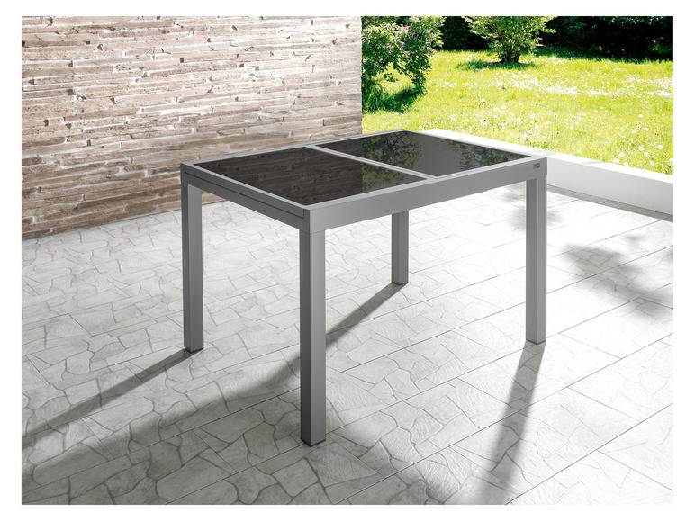LIVARNO home Alu-Gartentisch »Houston«, ausziehbar, grau 2025