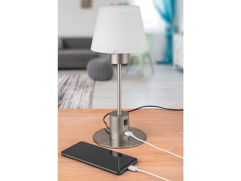 LIVARNO home LED-Tischleuchte, USB-Anschluss zum Aufladen Black Friday