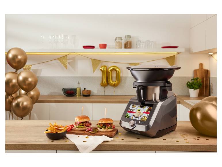 SILVERCREST® KITCHEN TOOLS Monsieur Cuisine Smart SKMS 1200 B1 Titanium Tiefpreis