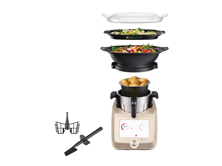 SILVERCREST® KITCHEN TOOLS Monsieur Cuisine Smart SKMS 1200 B1 Champagner Super Sparpreis