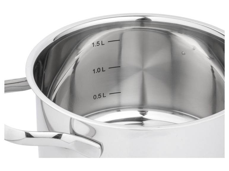 ERNESTO® Edelstahl-Topf, mit Deckel, Ø 16 cm Bis zu 55% Rabatt