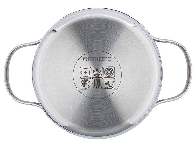 ERNESTO® Edelstahl-Topf, mit Deckel, Ø 16 cm Bis zu 55% Rabatt