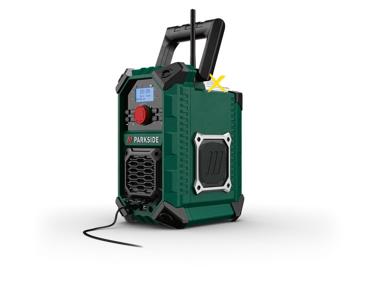 PARKSIDE® Akku-Baustellenradio »PBRA 20-Li B2« 20 V / 12 V oder Netzbetrieb, ohne Akku und Ladegerät Clearance-Verkauf