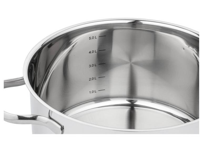 ERNESTO® Edelstahl-Topf, mit Deckel, Ø 24 cm Im Verkauf