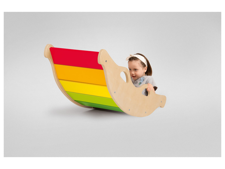 Playtive Holz Balancewippe, in Regenbogenfarben Fabrik Onlineshop