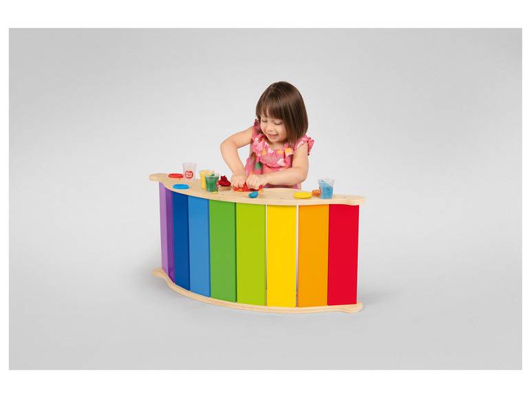 Playtive Holz Balancewippe, in Regenbogenfarben Fabrik Onlineshop