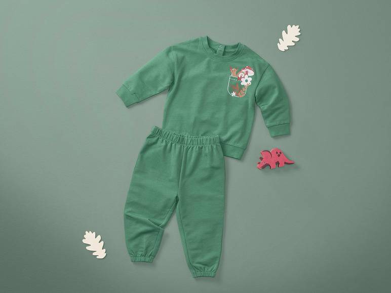 lupilu® Baby Freizeitanzug, 2- teilig, mit Bio-Baumwolle Flash Sale