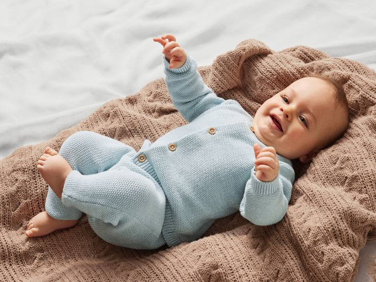 lupilu® Baby Strickjacke aus reiner Bio-Baumwolle Preisnachlass
