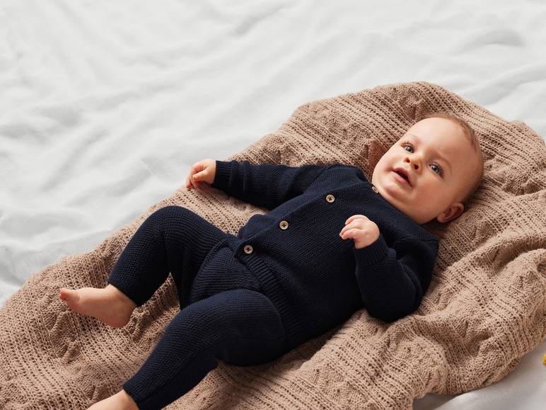 lupilu® Baby Strickjacke aus reiner Bio-Baumwolle Preisnachlass